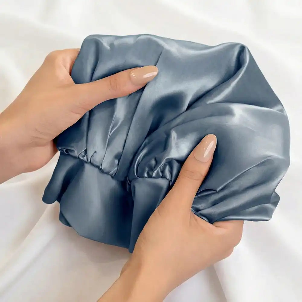 Blissy Bow Bonnet - Ash blue