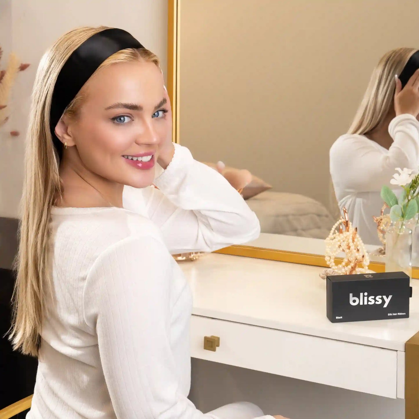 Blissy Hair Ribbon - Black