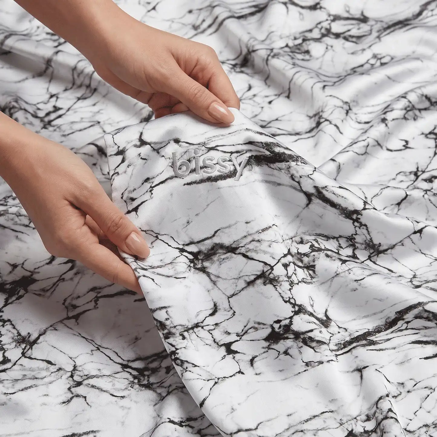 Pillowcase - Light Marble - King