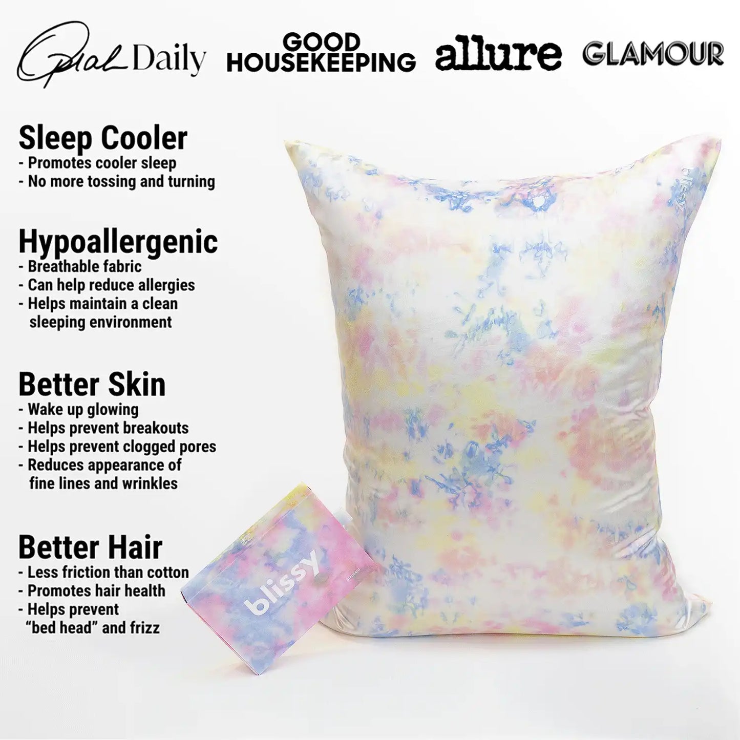 Pillowcase - Yellow Tie-Dye - Standard