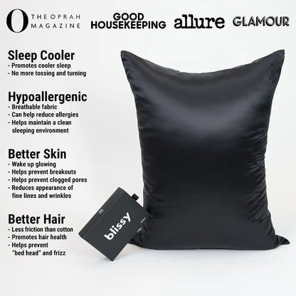 Pillowcase - Black - King