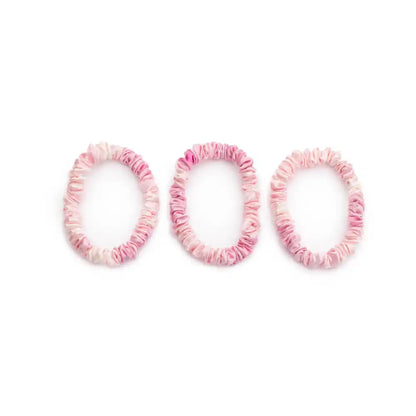 Blissy Skinny Scrunchies - Pink Tie-Dye