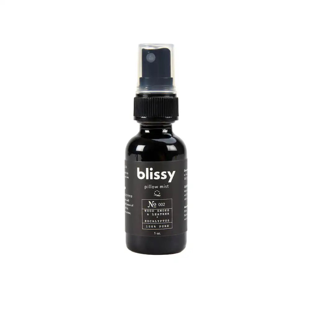 Blissy Sleep & Pillow Mist (Woodsmoke & Leather + Eucalyptus)