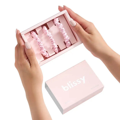 Blissy Skinny Scrunchies - Blush