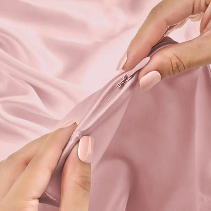 Crescent Pillowcase - Pink - King