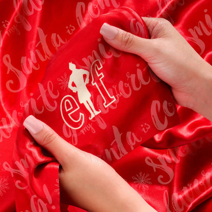 Pillowcase - Elf “Santa Is Coming!” - Queen