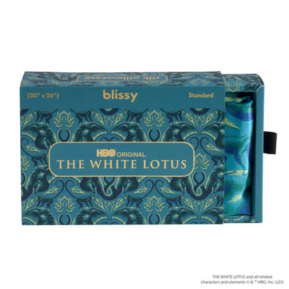 Pillowcase - White Lotus - Emerald Jungle - King