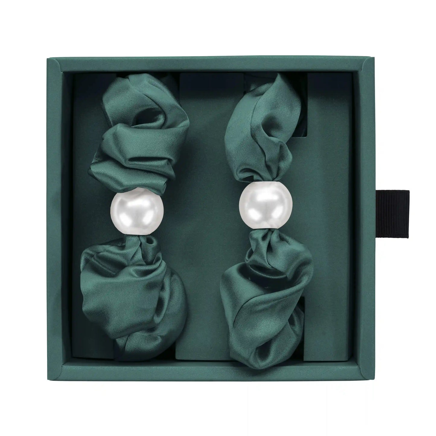 Blissy Pearl Scrunchies - Emerald