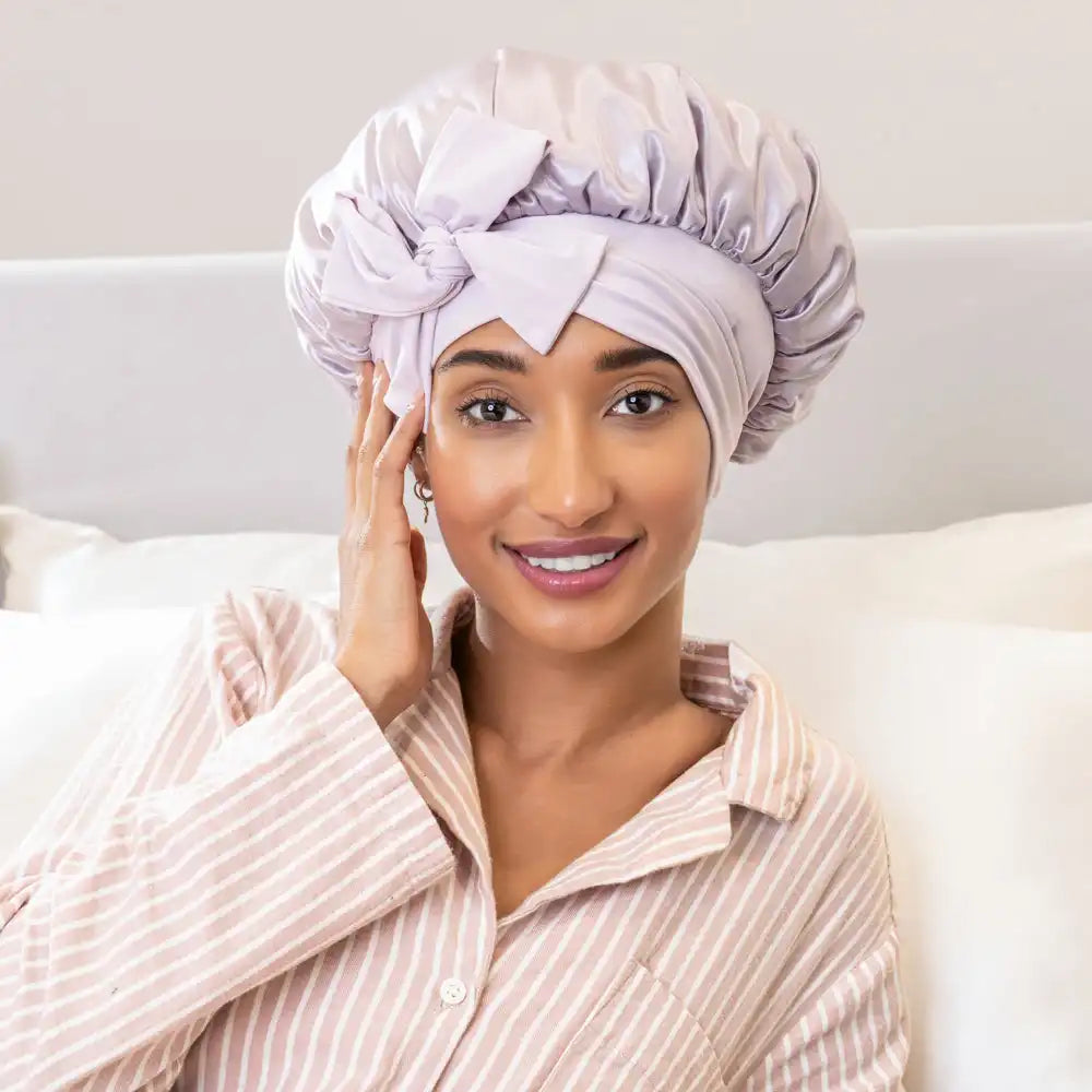 Blissy Bow Bonnet - Lavender