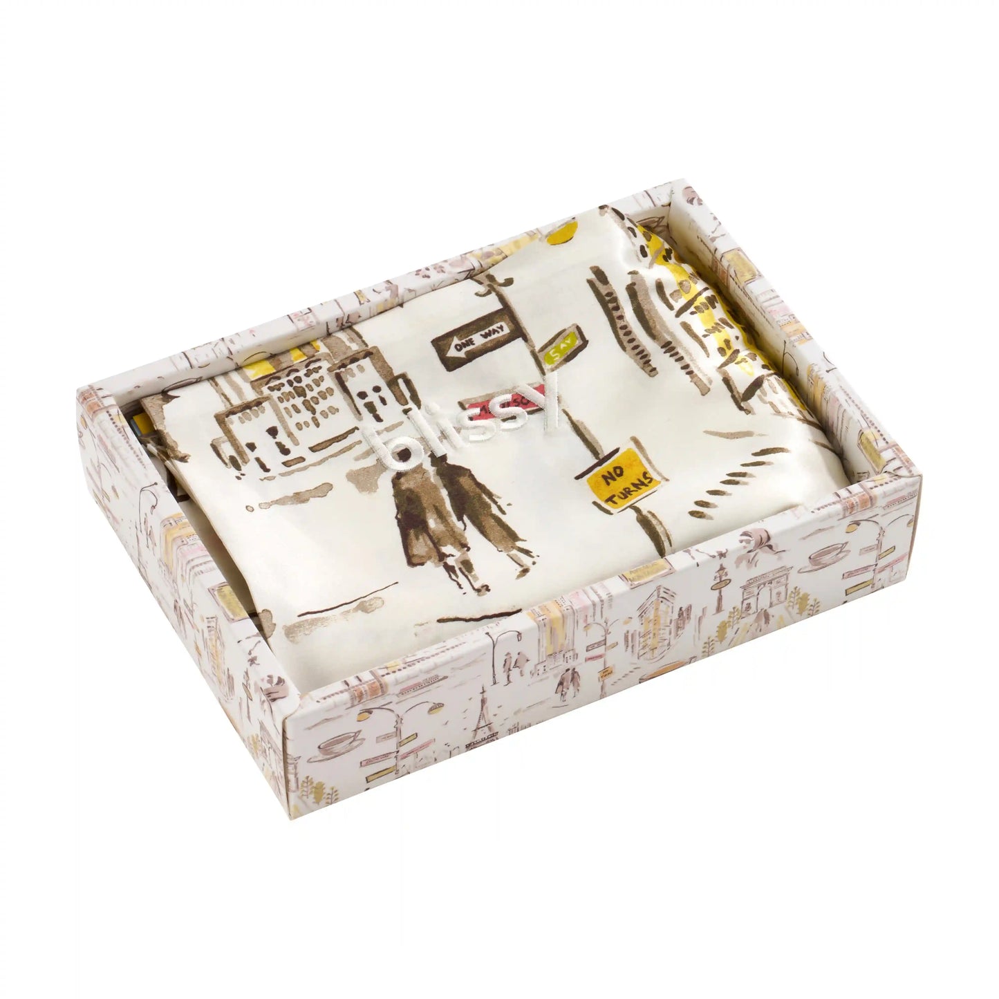 Pillowcase - Nicole Miller - NY to Paris - Queen