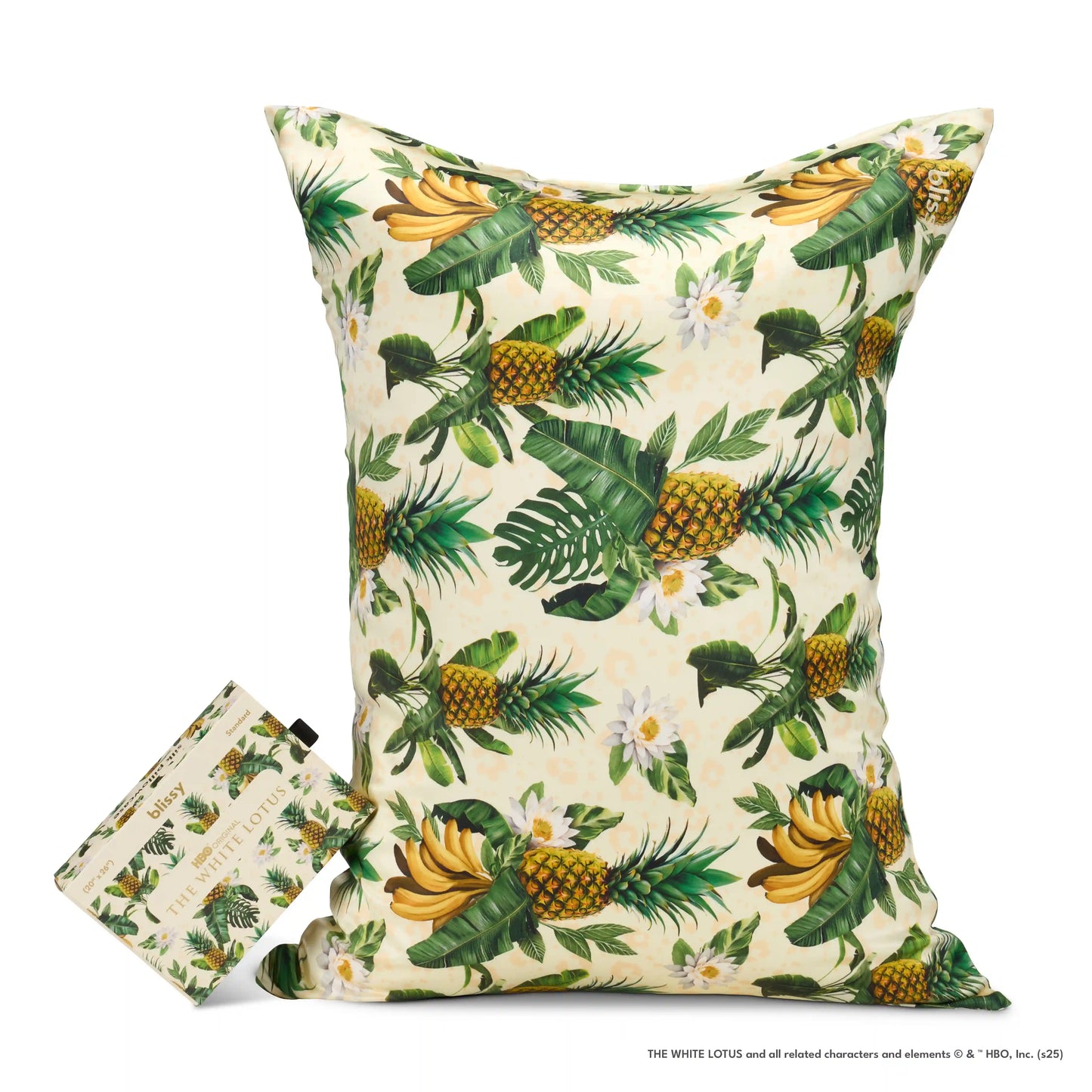 Pillowcase - White Lotus - Pineapple - King