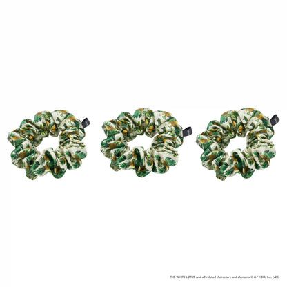 Blissy Scrunchies - White Lotus - Pineapple